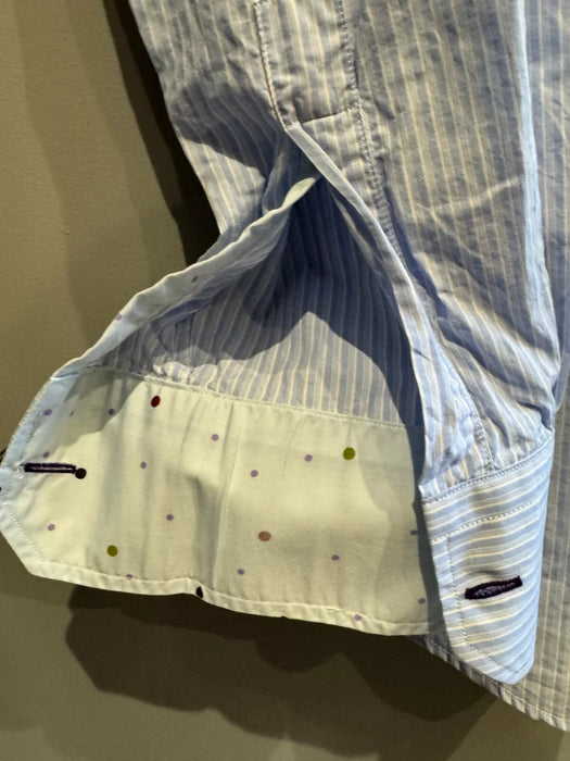 Paul Smith Blue Stripe Dress Shirt Slim Fit | Size 17/43 | London Collection 👔